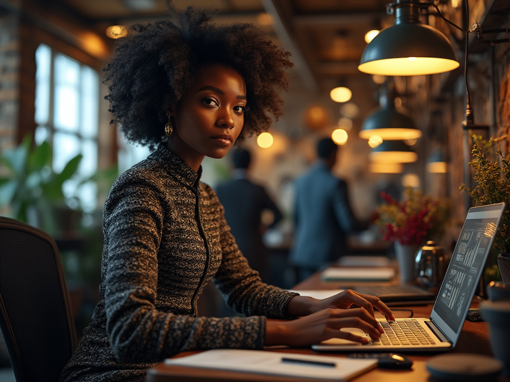 A beautiful looking lady on a desk practicing how to become a graphics designer